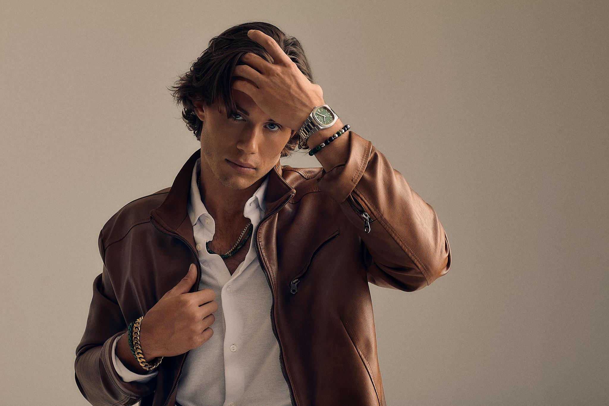 Green Dial Stainless Steel Bracelet Super Seville 96B439 | Bulova